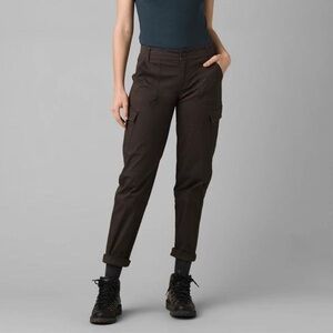 Prana | Elle Cargo Pant in Brown Stretch Organic Cotton Size 14